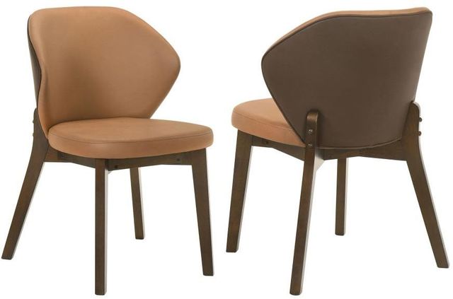 Coaster® Randolph 2-Piece Butterscotch/Red Brown Dining Side Chair Set-0