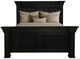 International Furniture Direct Terra Dark Black Eastern King Panel Bed-0