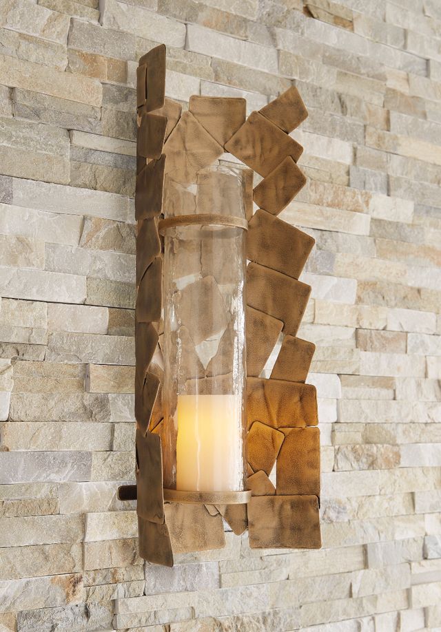 Signature Design by Ashley® Jailene Antique Gold Wall Sconce-2