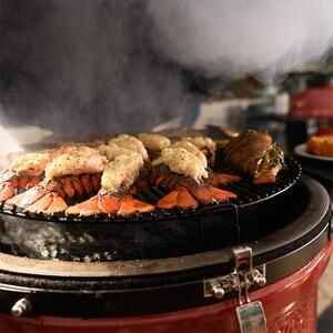 Kamado Joe® Classic III 47" Red Freestanding Charcoal Grill-3