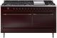Ilve® Nostalgie II Series 60" Burgundy Pro Style Dual Fuel Range-0