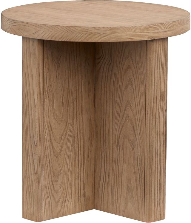Magnussen Home® Hayden Golden Oat Round End Table-1