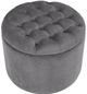 TOV Furniture Queen Grey Velvet Storage Ottoman-2