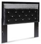Signature Design by Ashley® Kaydell 3-Piece Black Queen Upholstered Panel Headboard Bedroom Set-1