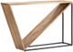 Crestview Collection Trinidad Brown Console Table with Black Frame-0