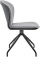 Armen Living Petrie 2-Piece Black/Gray Dining Side Chair Set-4