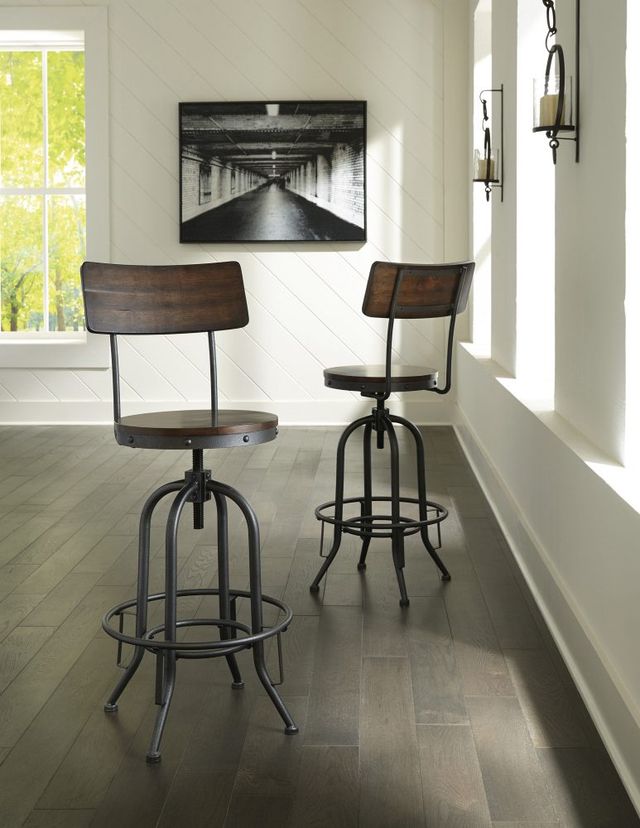 Signature Design by Ashley® Odium Brown Pub Height Bar Stool-4