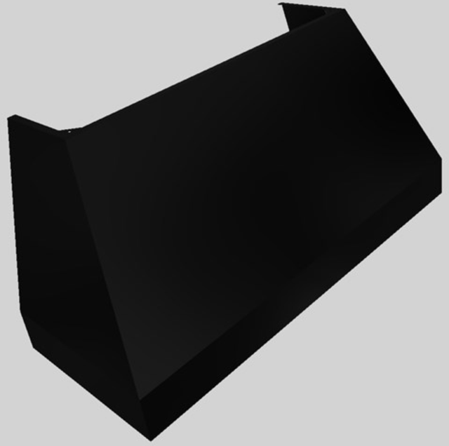 Vent-A-Hood® Designer Series 60" Black Wall Mounted Range Hood-1