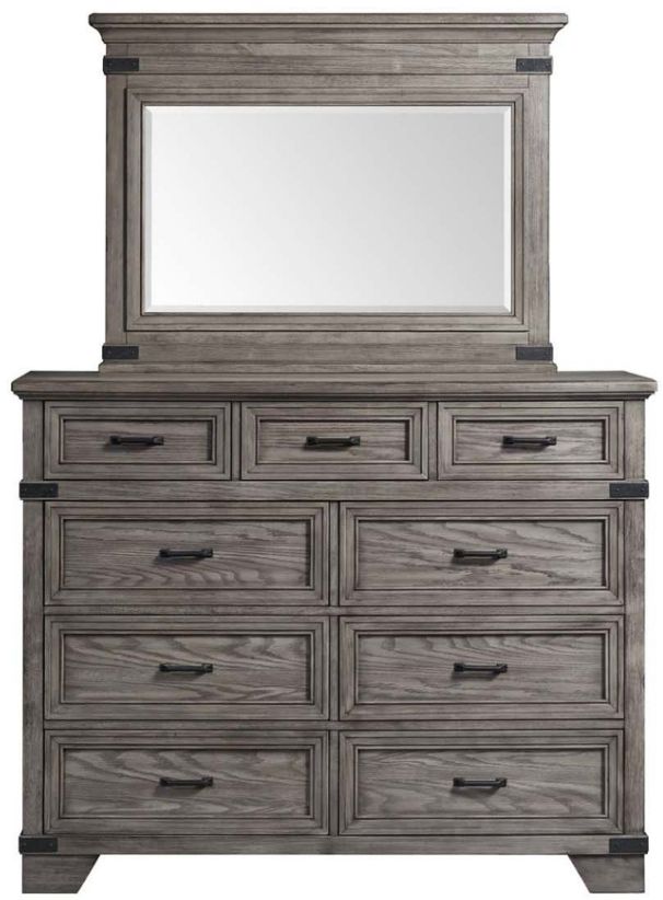Intercon Forge Wire Brushed Steel Gray Tall Dresser-1