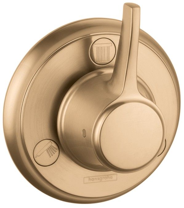 Hansgrohe Ecostat Classic Brushed Bronze Quattro/Trio Diverter Trim -0