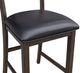 A-America® Mariposa Warm Gray Ladderback Upholstered Barstool-1