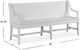 Magnussen Home® Heron Cove Chalk White Bench-2