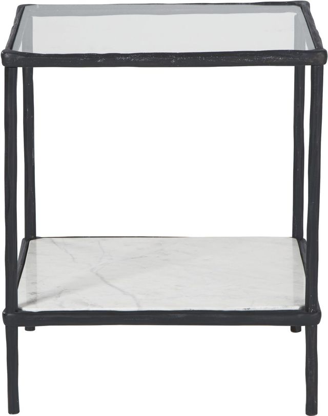 Signature Design by Ashley® Ryandale Glass Top Accent Table with Antique Black Base-1