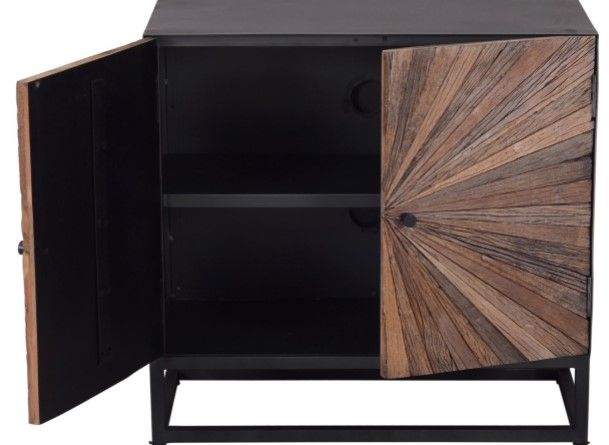 Jofran Inc. Astral Plains Reclaimed Natural 2-Door Accent Cabinet-1