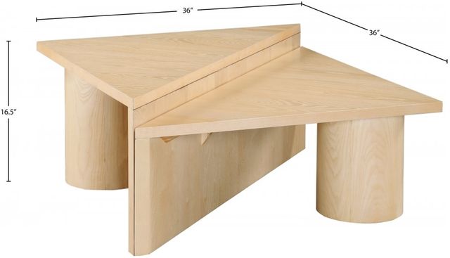 Meridian Furniture Pavillion Natural Coffee Table-2