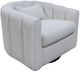 International Furniture Direct Veira Light Cream Swivel Arm Chair-0