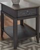 Null Furniture Lake Lure Gray Fog Rectangular End Table-0