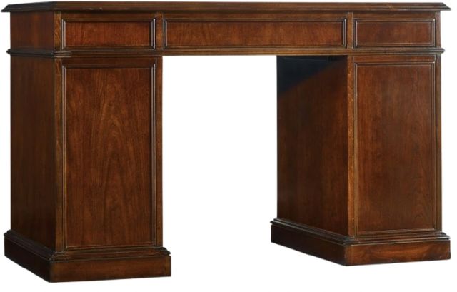Hooker® Furniture Bow Front Cherry Knee-Hole Desk-0