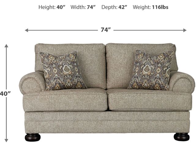 Signature Design by Ashley® Kananwood Oatmeal Loveseat-2
