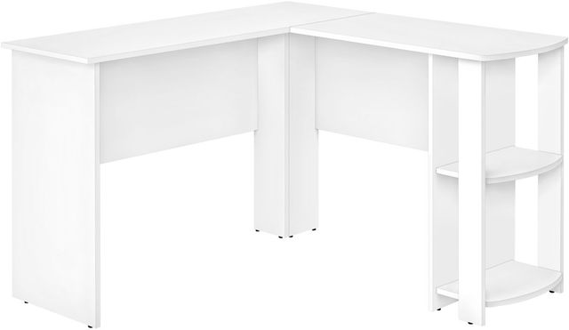Monarch Specialties Inc. White L-Shaped Desk-0