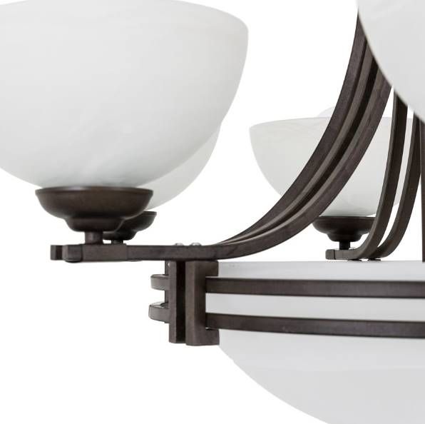 YHD Sequoia Dark Brown 7-Light Chandelier-3