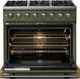 Viking® 5 Series 36" Martini Pro Style Dual Fuel (NG) Range with Brushed Brass Trim-1