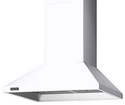 Viking® 36" White Chimney Wall Hood-0