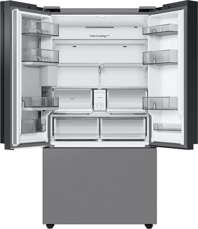 Samsung Bespoke 24.0 Cu. Ft. Pre-Built Stainless Steel Panel Counter Depth French Door Refrigerator -2