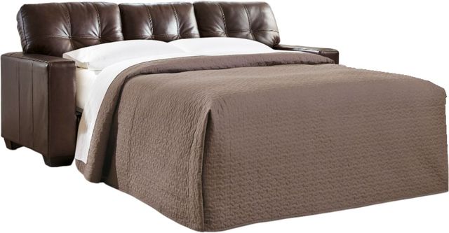 Signature Design by Ashley® Santorine Dark Brown Queen Sleeper Sofa-0