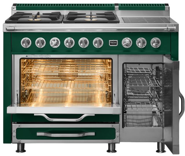 Viking® Tuscany 48" Ivy Pro Style Dual Fuel Range with 2 Induction-1