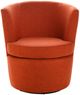 Stylecraft Dann Foley Lifestyle Orange Swivel Chair-2