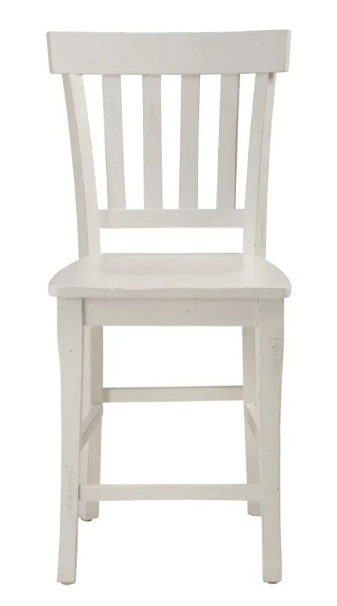 Jofran Inc. Madaket White Slatback Counter Stool-2
