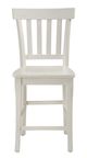 Jofran Inc. Madaket White Slatback Counter Stool-2