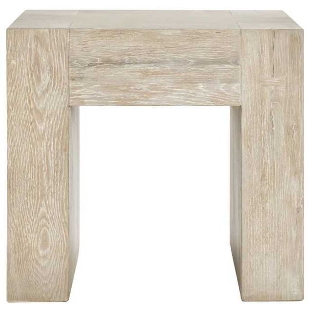 Classic Home Bristol White End Table-2