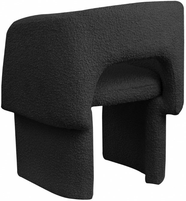 Meridian Furniture Emmet Black Boucle Dining Chair-2
