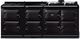 AGA™ eR7 Classic Cast Iron 83" Gloss Black Pro Style Dual Fuel Range-0
