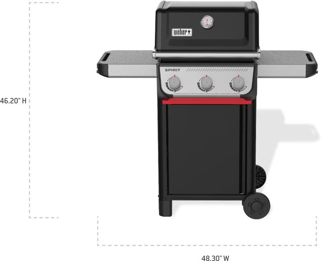 Weber® Spirit® E-310 3-Burner Black Freestanding Liquid Propane Grill-1