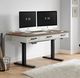 Intercon Drake French Oak/Rustic Gray Lift Desk-1