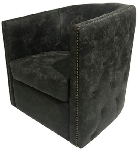 Signature Design by Ashley® Brentlow Distressed Black Swivel Chair-3