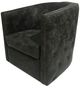 Signature Design by Ashley® Brentlow Distressed Black Swivel Chair-3