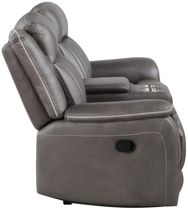 New Classic® Home Furnishings Enzo Gray Dual Manual Reclining Loveseat-4