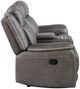 New Classic® Home Furnishings Enzo Gray Dual Manual Reclining Loveseat-4