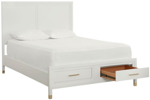 Bassett® Furniture Tidewater Hampton White King Storage Bed-2