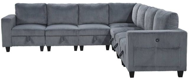 Homelegance® Walterboro 7-Piece Gray Modular Sectional with Storage-2