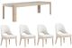 Liberty Furniture South Bend 5-Piece Cloud White/Gravel Rectangular Dining Set-0