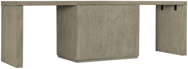 Hooker® Furniture Linville Falls Mink 96" Desk with Open Desk Cabinet-2