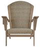 Signature Design by Ashley® Marina Sun Beige Wooden/Resin Outdoor Adirondack Chair-1