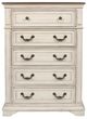 New Classic® Home Furnishings Anastasia 4-Piece Antique White Queen Upholstered Bedroom Set with Chest-4