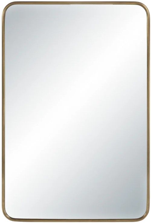 Renwil® Franca Dark Antique Brushed Brass Accent Mirror-0