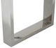 Michael Amini® State St. Glossy White Dining Table with Stainless Steel Base-2